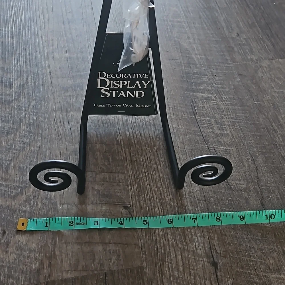 NEW. 2 TRIPAR METAL DECORATIVE DISPLAY STAND. BLACK.